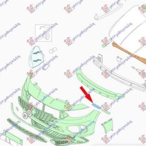 300004281 Fiat Tipo 2016-2021 | Βάση Προφυλακτήρα Εμπρός Δεξιά