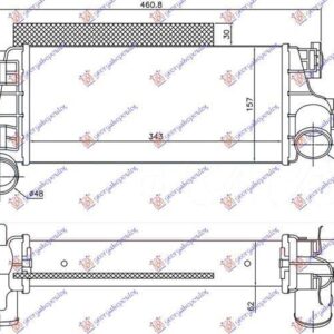 320006240 Ford Focus 2011-2014 | Ψυγείο Intercooler