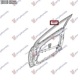 368001431 Hyundai i30 Hatchback/Estate 2012-2014 | Πόρτα Εμπρός Δεξιά