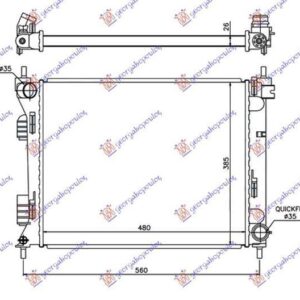 377006320 Hyundai Accent Sedan 2011-2014 | Ψυγείο Νερού