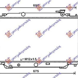 504006305 Mazda 3 Sedan/Hatchback 2013-2016 | Ψυγείο Νερού Βενζίνη