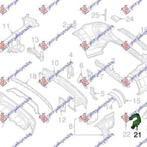 527704091 Mercedes-Benz GLE 2015-2019 | Βάση Διακοσμητικού Εξάτμισης Δεξιά