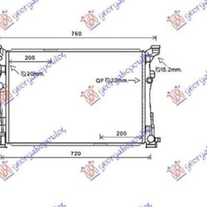 528106300 Mercedes-Benz A-Class 2012-2015 | Ψυγείο Νερού Βενζίνη/Πετρέλαιο