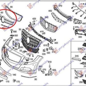 532104540 Mercedes-Benz CLS Coupe 2010-2014 | Μάσκα Εξωτερική