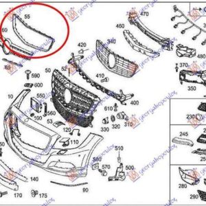 532104600 Mercedes-Benz CLS Coupe 2010-2014 | Πλαίσιο Μάσκας