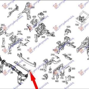 078400500 Renault Kangoo 2008-2013 | Τραβέρσα Ψυγείου