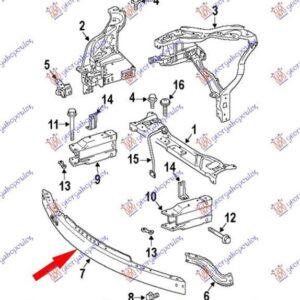 532203830 Mercedes-Benz CLS Coupe 2014-2018 | Τραβέρσα Προφυλακτήρα Εμπρός