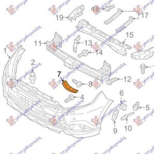 550204281 Mitsubishi Outlander 2016-2020 | Βάση Προφυλακτήρα Εμπρός Δεξιά