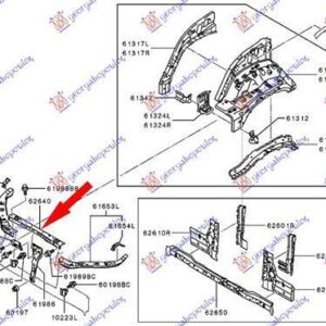 555100200 Mitsubishi L 200 2015-2019 | Ποδιά Εμπρός