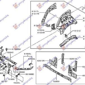 555100271 Mitsubishi L 200 2015-2019 | Ποδιά Εμπρός Δεξιά