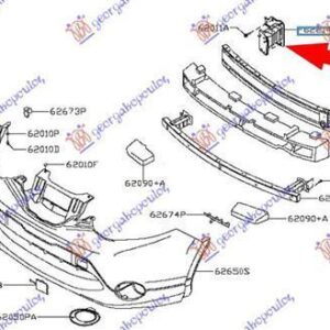 576204281 Nissan Qashqai 2017-2021 | Βάση Προφυλακτήρα Εμπρός Δεξιά