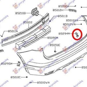 576104301 Nissan Qashqai 2013-2017 | Βάση Προφυλακτήρα Πίσω Δεξιά