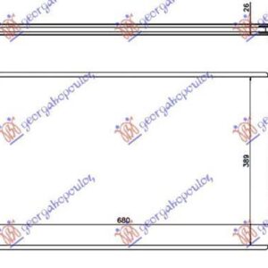 600206310 Opel Astra 5θυρο/Station Wagon 2013-2016 | Ψυγείο Νερού