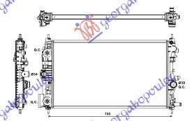 600206335 Opel Astra 5θυρο/Station Wagon 2013-2016 | Ψυγείο Νερού