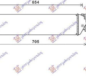 605106220 Opel Mokka X 2016- | Ψυγείο Intercooler