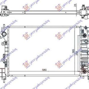 605106340 Opel Mokka X 2016- | Ψυγείο Νερού