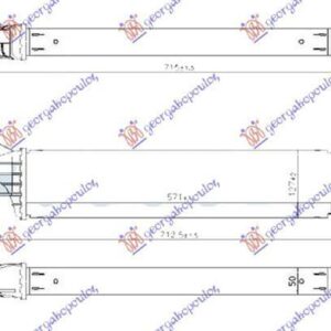 610006215 Opel Corsa 2015-2019 | Ψυγείο Intercooler