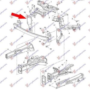 610000903 Opel Corsa 2015-2019 | Καπάκι Ράμφους Εμπρός Δεξιό