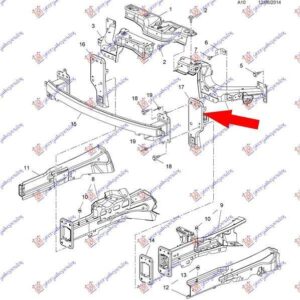 610000904 Opel Corsa 2015-2019 | Καπάκι Ράμφους Εμπρός Αριστερό