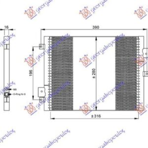 651406400 Porsche 911 2005-2010 | Ψυγείο A/C