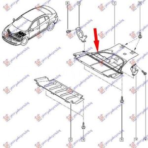 667000840 Renault Fluence 2010-2013 | Ποδιά Μηχανής