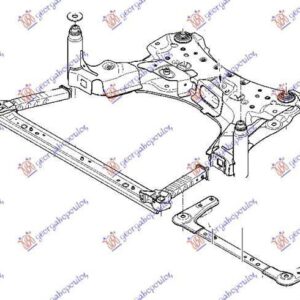 027500910 Renault Megane 2005-2008 | Γέφυρα Μηχανής Εμπρός