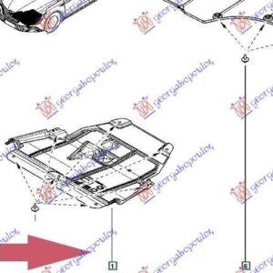 673600840 Renault Megane Sedan 2016- | Ποδιά Μηχανής