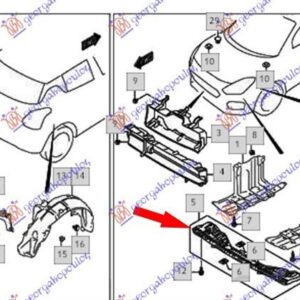 795200835 Suzuki Swift Hatchback 2017- | Ποδιά Προφυλακτήρα Εμπρός