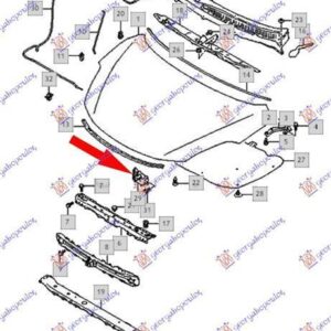 801007000 Suzuki Baleno 2016- | Κλειδαριά Μετώπης