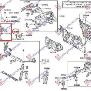 820100810 Toyota Prius 2012-2016 | Κάλυμμα Μετώπης