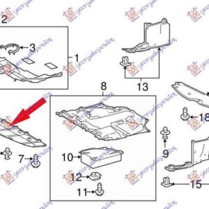 820200835 Toyota Prius 2016-2019 | Ποδιά Προφυλακτήρα Εμπρός