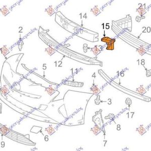 820204284 Toyota Prius 2016-2019 | Βάση Προφυλακτήρα Εμπρός Αριστερή