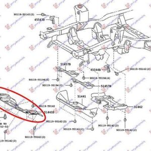 826200830 Toyota Hilux 2015-2020 | Ποδιά Μηχανής