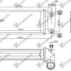 834106210 Toyota Corolla Sedan 2013-2016 | Ψυγείο Intercooler