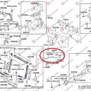 832200472 Toyota Rav 4 2016-2019 | Φανοστάτης Άνω Εμπρός Αριστερός