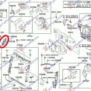 834100271 Toyota Corolla Sedan 2013-2016 | Ποδιά Εμπρός Δεξιά