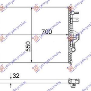 877006305 VW Touareg 2010-2014 | Ψυγείο Νερού