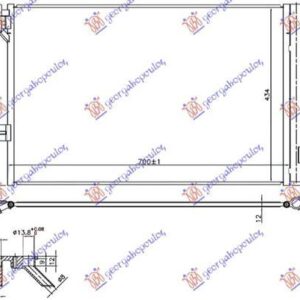 879106400 VW Transporter 2015-2019 | Ψυγείο A/C