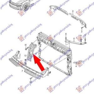 889200270 VW Tiguan Allspace/XL 2017-2021 | Τραβέρσα Μετώπης