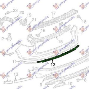 889104030 VW Tiguan 2016-2020 | Διακοσμητικό Προφυλακτήρα Πίσω