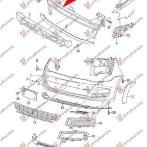 892303840 VW Golf Variant 2017-2020 | Τραβέρσα Προφυλακτήρα Εμπρός